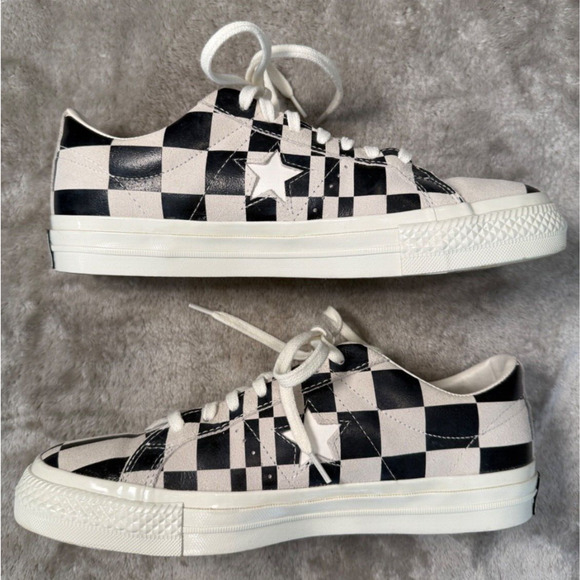 Converse One Star Low Warped Board White Black Mens Size 8.5 Womens 10 172352C - Picture 2 of 7